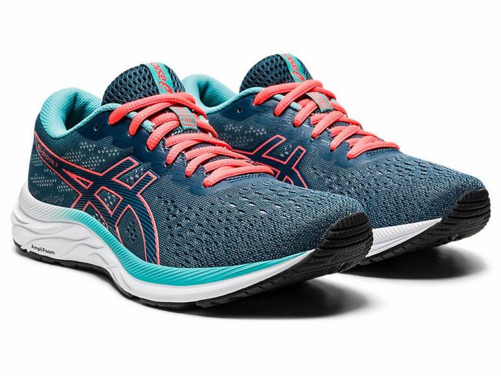 Asics GEL-Excite 7 Women's Running Shoes Blue / Orange / Red | HXJ843720