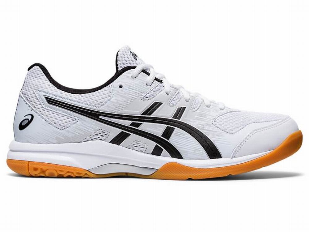 Asics GEL-FURTHERUP Men's Volleyball Shoes Black / White | BRY598642