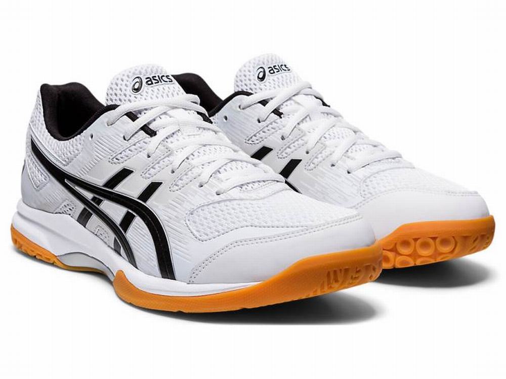 Asics GEL-FURTHERUP Men's Volleyball Shoes Black / White | BRY598642