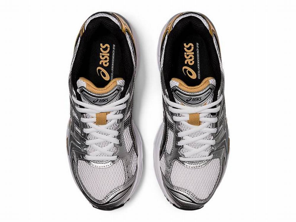 Asics GEL-KAYANO 14 Men's Sneakers White / Gold | DYE406532