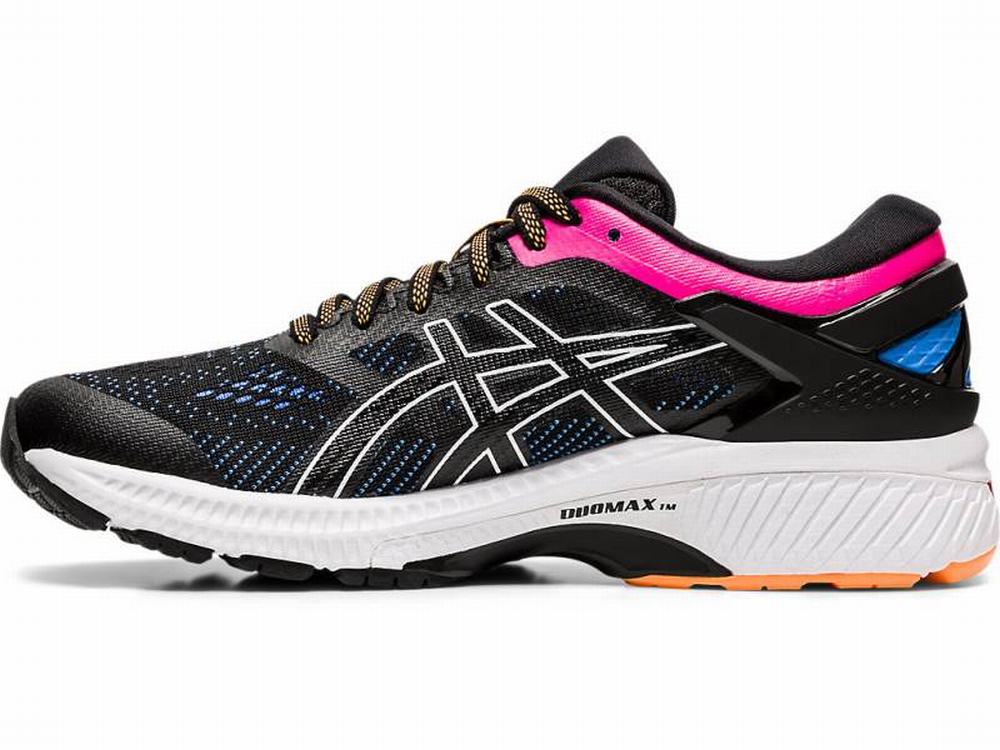 Asics GEL-KAYANO 26 Women's Running Shoes Black / Blue | JCB012975