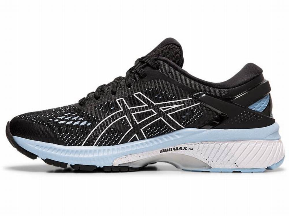 Asics GEL-KAYANO 26 Women's Running Shoes Black / Blue | LSX287501