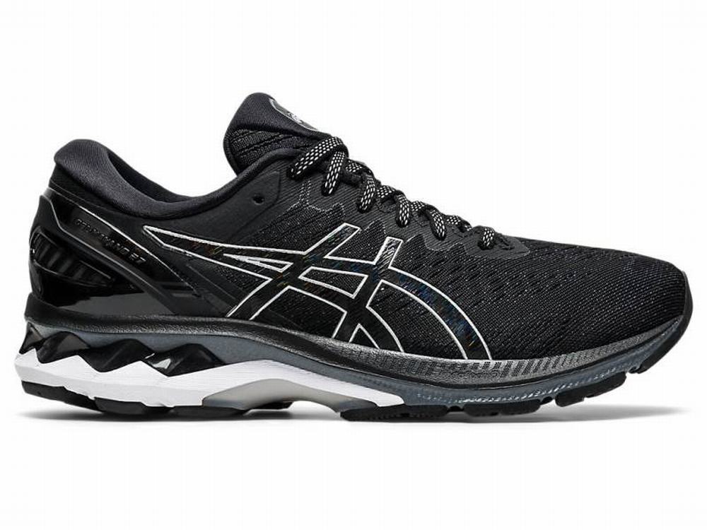 Asics GEL-KAYANO 27 (D) Women\'s Running Shoes Black / Silver | SBZ762498