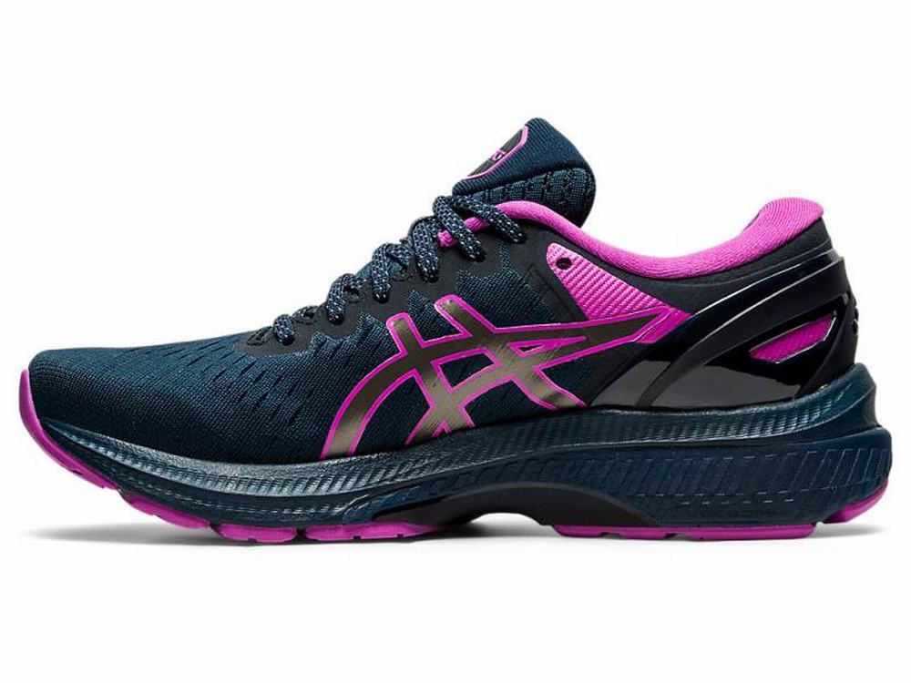 Asics GEL-KAYANO 27 LITE-SHOW Women's Running Shoes Blue | XDU715026