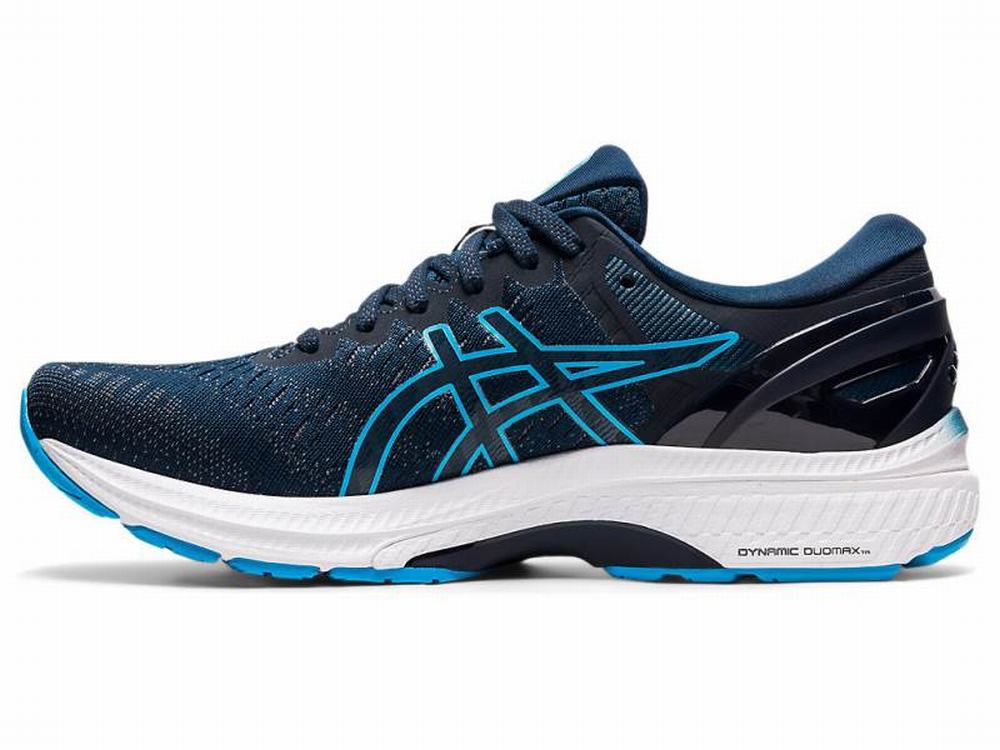 Asics GEL-KAYANO 27 Men's Running Shoes Blue / Green | FJU794321