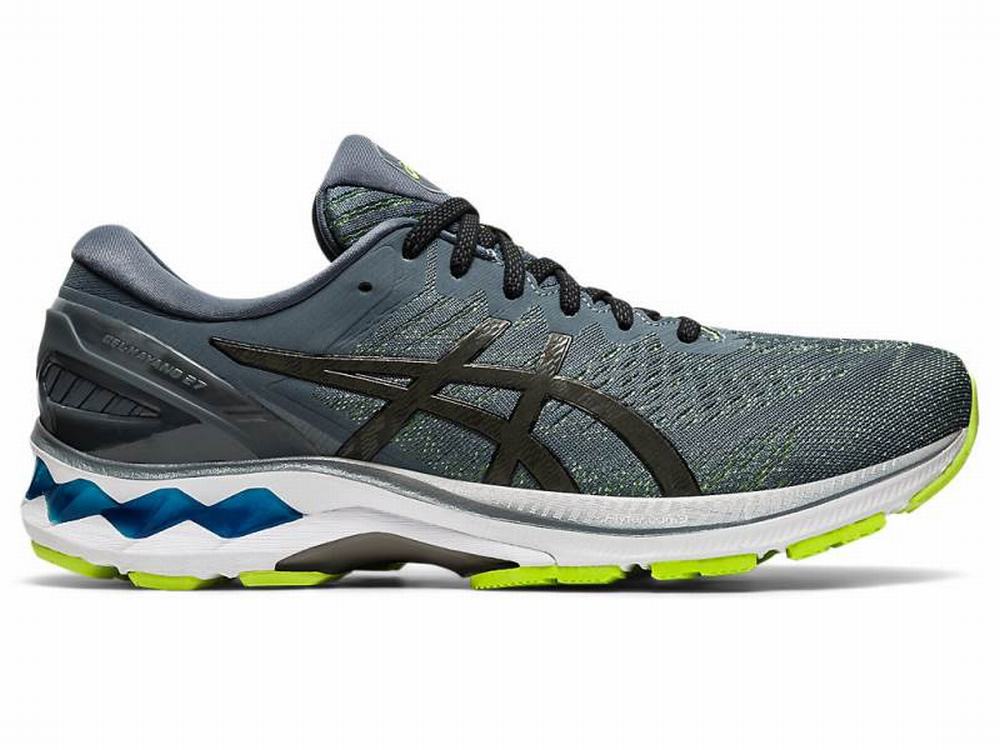 Asics GEL-KAYANO 27 Men\'s Running Shoes Dark Grey | OZV390157