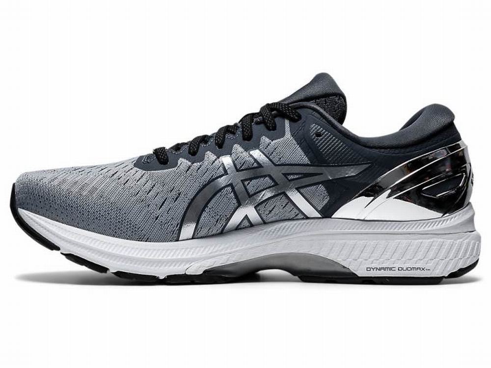 Asics GEL-KAYANO 27 PLATINUM Men's Running Shoes Silver | TIK068591