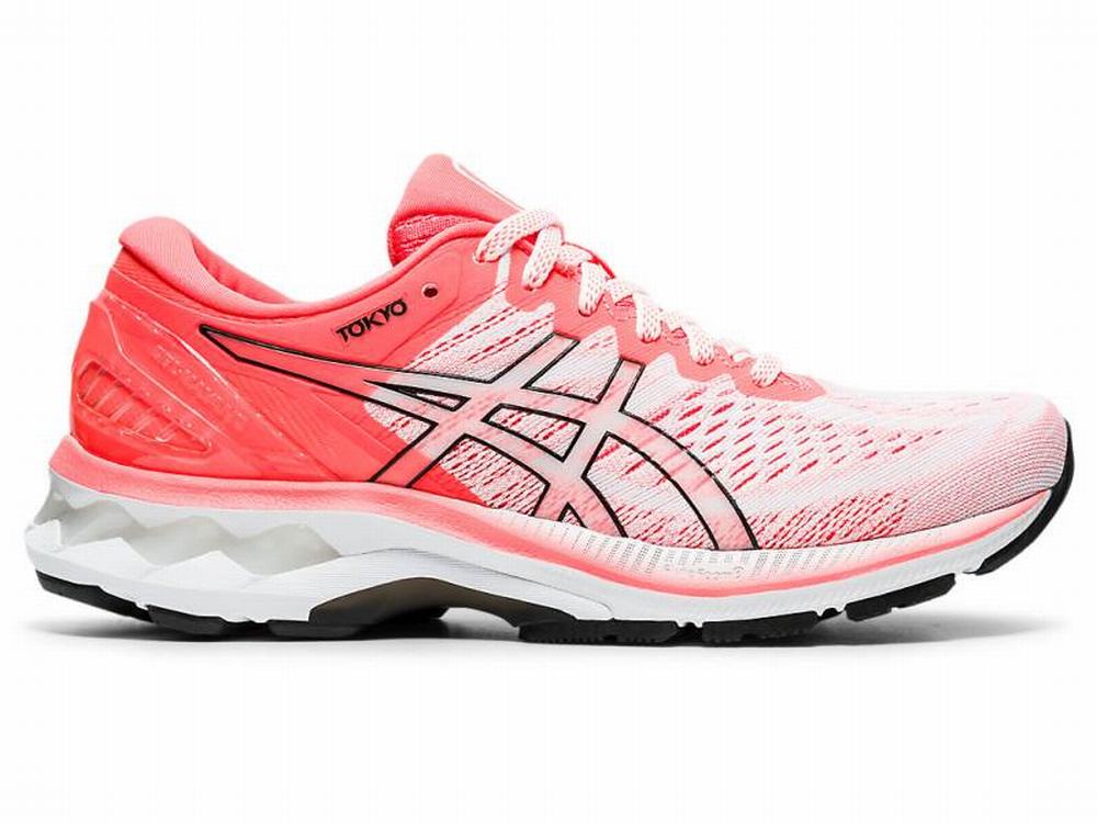 Asics GEL-KAYANO 27 TOKYO Women\'s Running Shoes White / Orange / Red | UDN632509