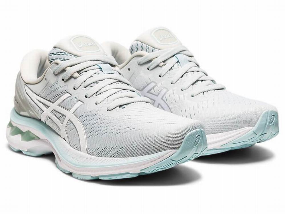 Asics GEL-KAYANO 27 Women's Running Shoes White / Grey | CKO176485