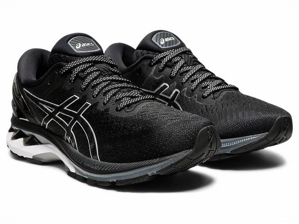 Asics GEL-KAYANO 27 Women's Running Shoes Black / Silver | JEA760185