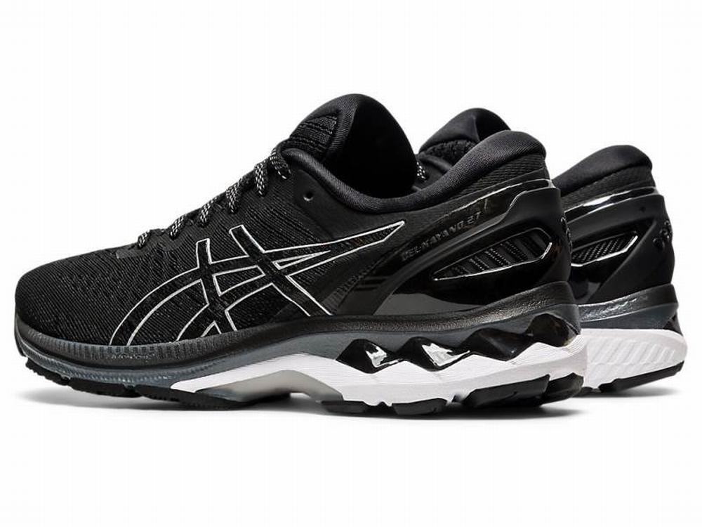 Asics GEL-KAYANO 27 Women's Running Shoes Black / Silver | JEA760185