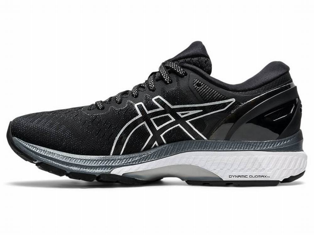 Asics GEL-KAYANO 27 Women's Running Shoes Black / Silver | JEA760185