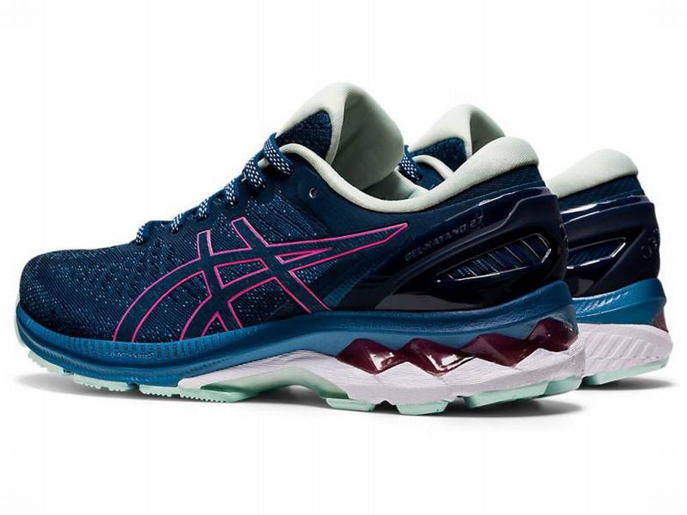 Asics GEL-KAYANO 27 Women's Running Shoes Blue / Pink | TBK261304