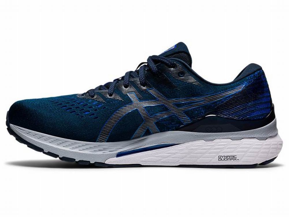 Asics GEL-KAYANO 28 (2E) Men's Running Shoes Blue | YQN427153