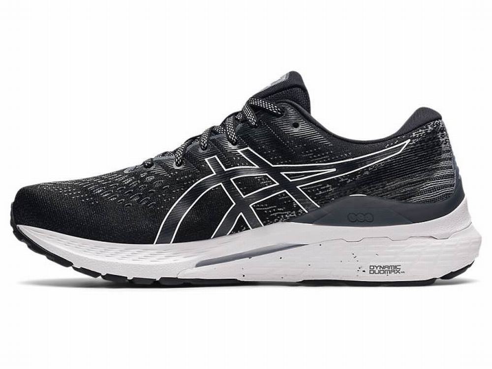 Asics GEL-KAYANO 28 (4E) Men's Running Shoes Black / White | EDT978043