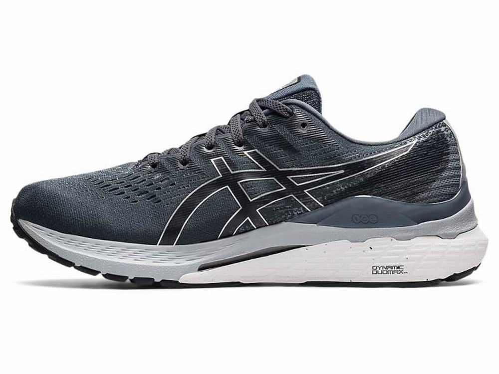 Asics GEL-KAYANO 28 (4E) Men's Running Shoes Black / Grey | OIA645139