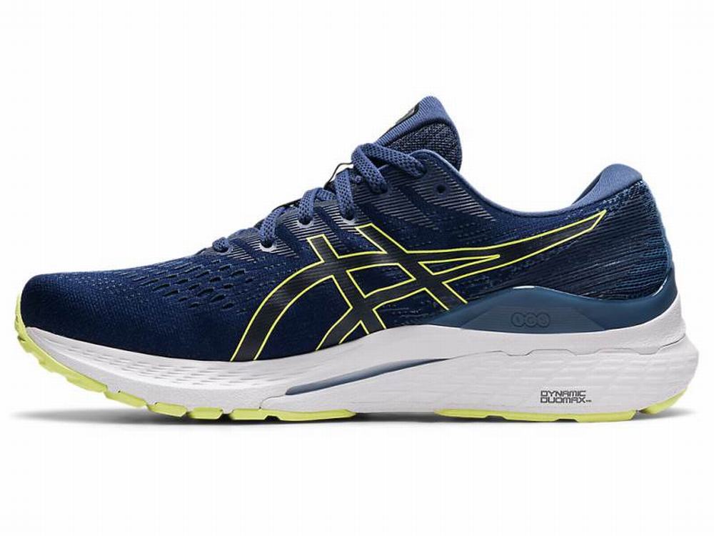 Asics GEL-KAYANO 28 Men's Running Shoes Blue / Yellow | AQK629534