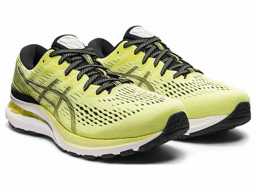 Asics GEL-KAYANO 28 Men's Running Shoes White / Yellow | FSG745182