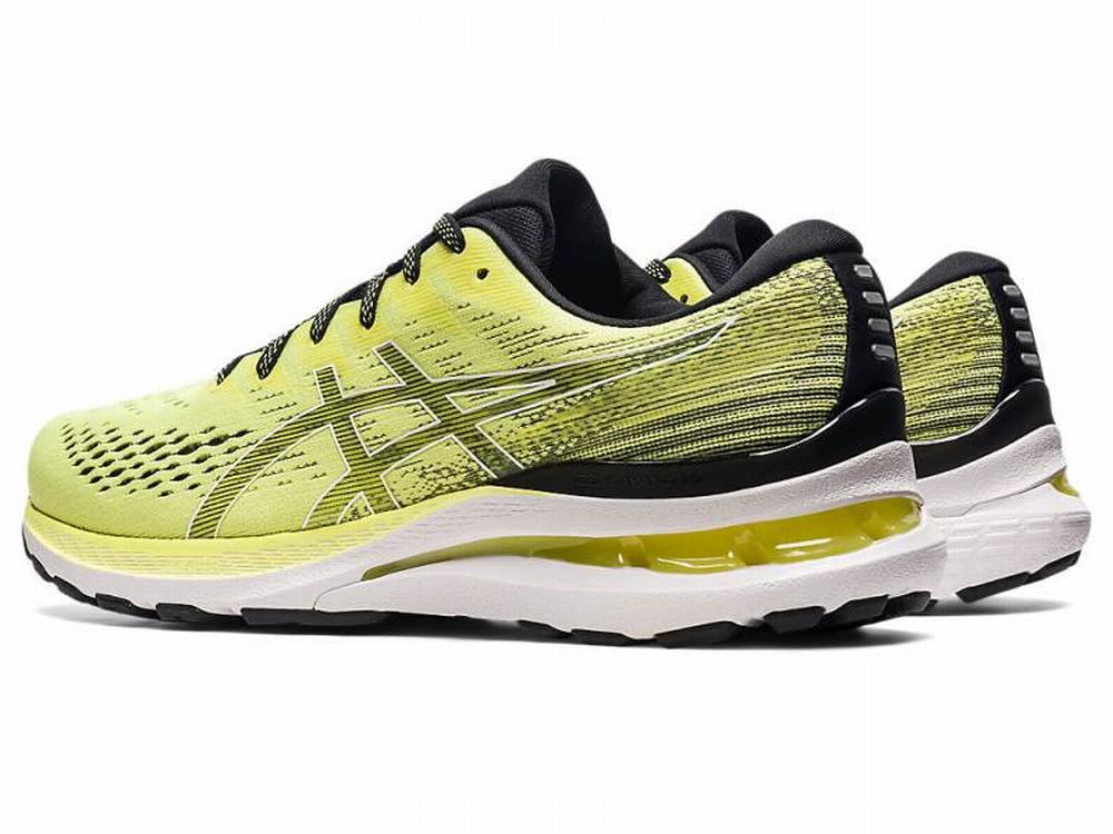 Asics GEL-KAYANO 28 Men's Running Shoes White / Yellow | FSG745182