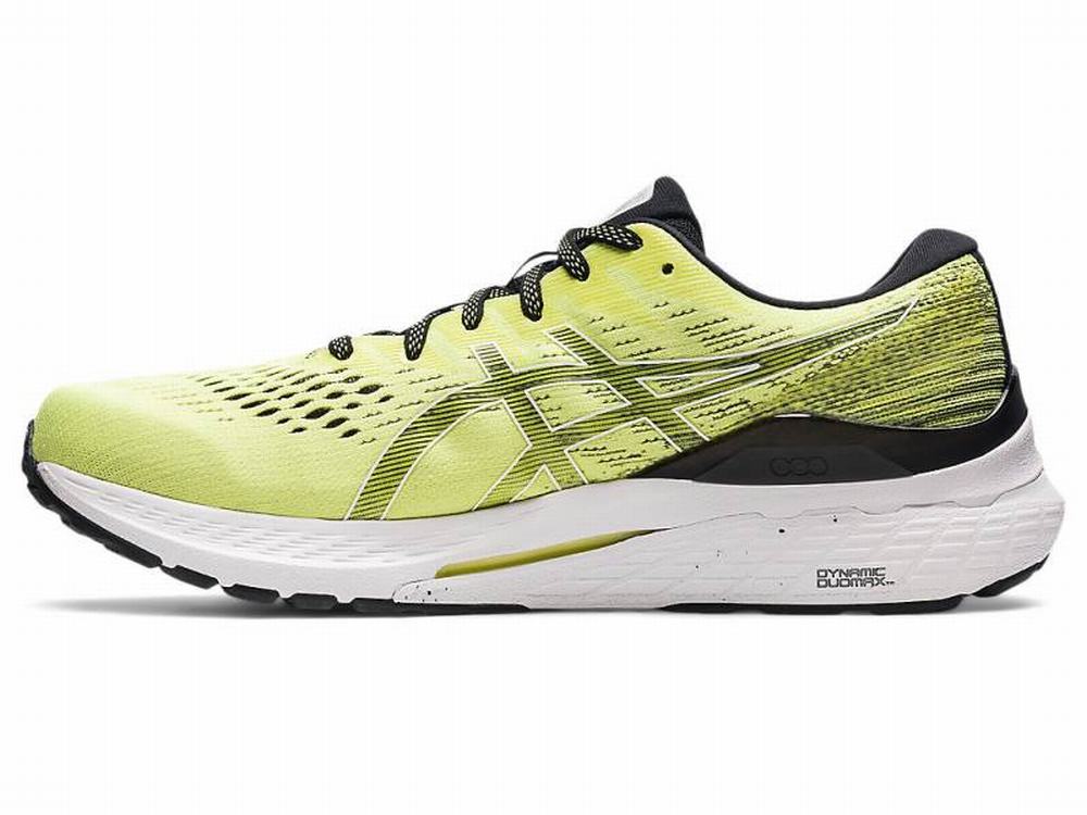 Asics GEL-KAYANO 28 Men's Running Shoes White / Yellow | FSG745182