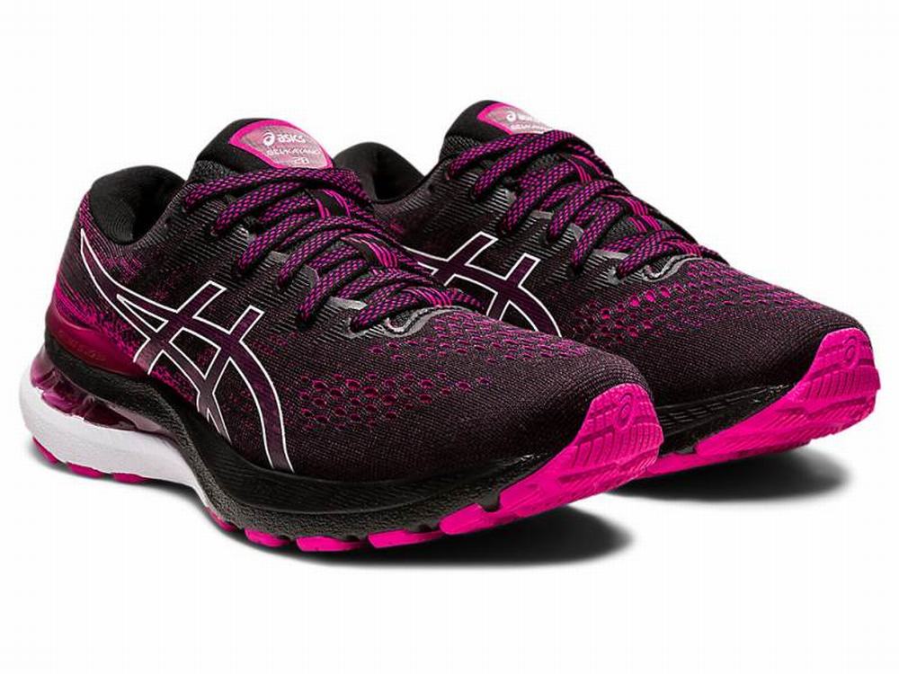 Asics GEL-KAYANO 28 Women's Running Shoes Black / Pink | FGW496182