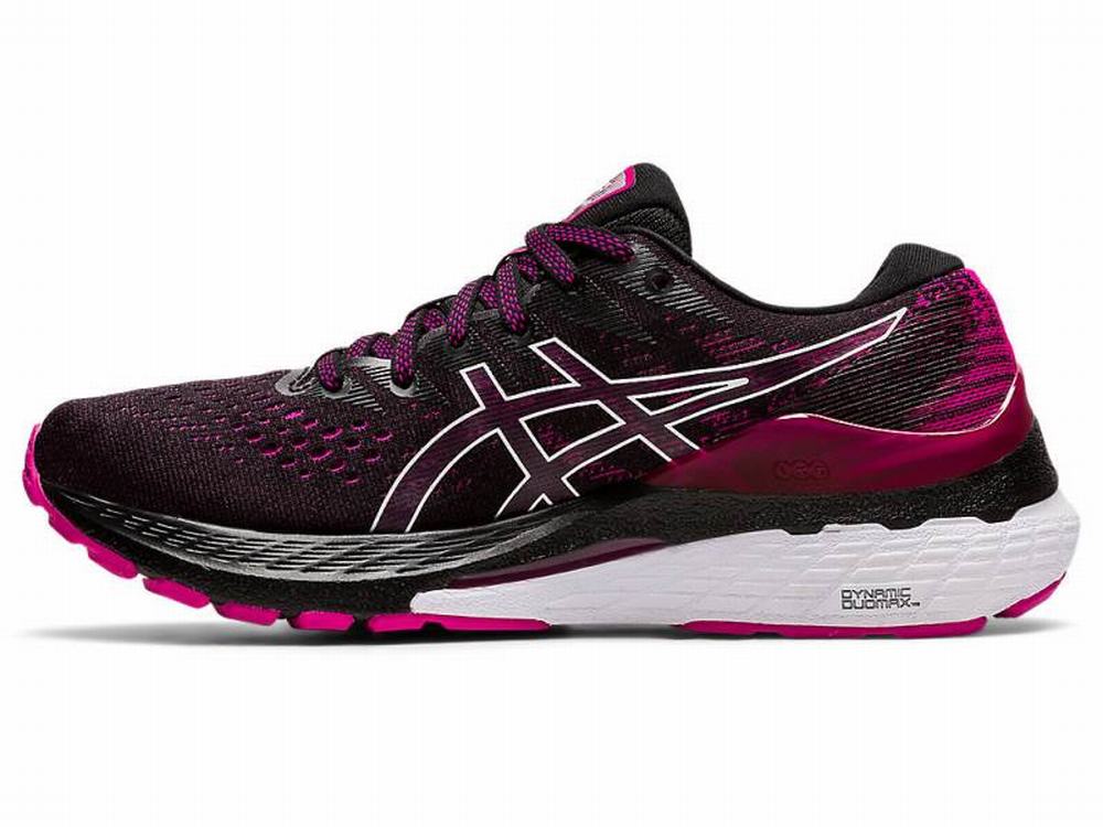 Asics GEL-KAYANO 28 Women's Running Shoes Black / Pink | FGW496182