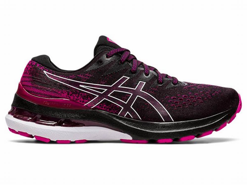 Asics GEL-KAYANO 28 Women\'s Running Shoes Black / Pink | FGW496182