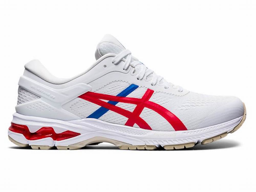 Asics GEL-Kayano 26 Retro Tokyo Women's Running Shoes White / Red | RDU460187