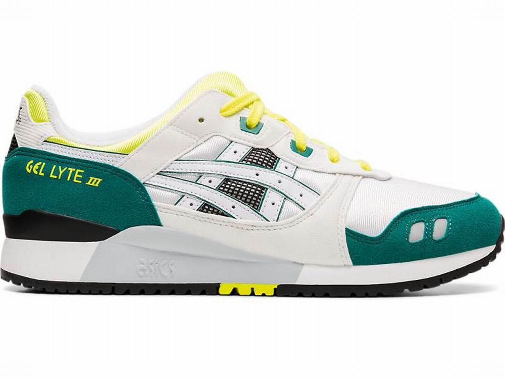 Asics GEL-LYTE III Men's Sneakers White / Yellow | CGS407613