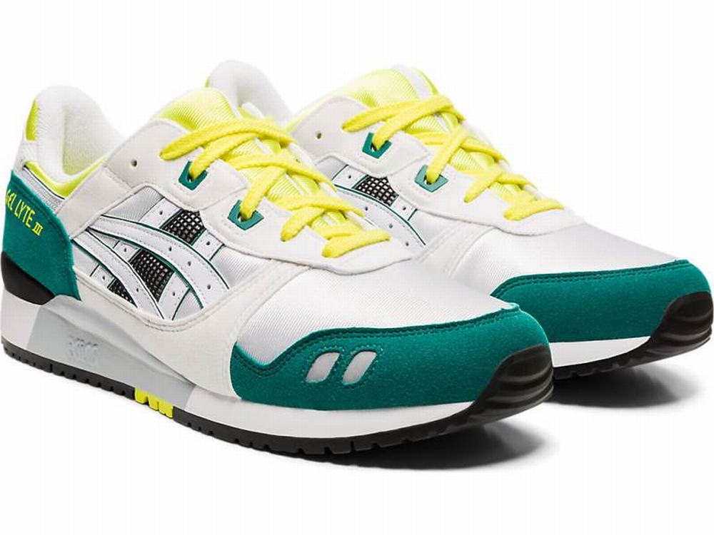 Asics GEL-LYTE III Men's Sneakers White / Yellow | CGS407613