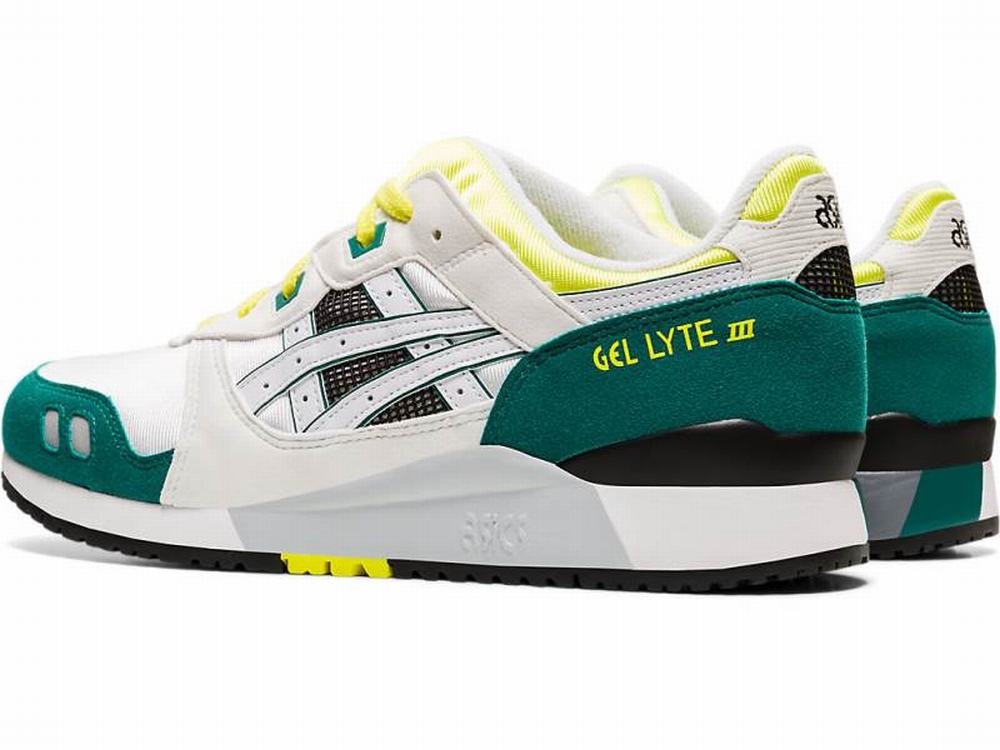 Asics GEL-LYTE III Men's Sneakers White / Yellow | CGS407613