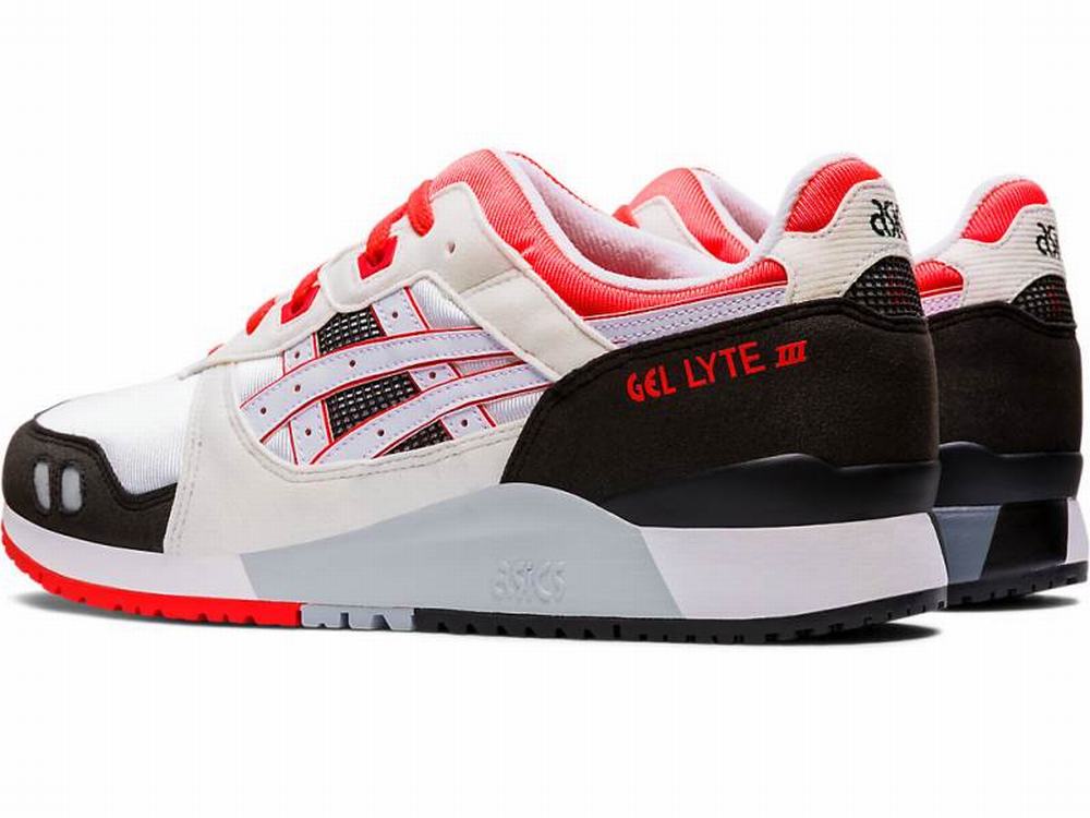 Asics GEL-LYTE III Men's Sneakers White / Coral | JAH618592