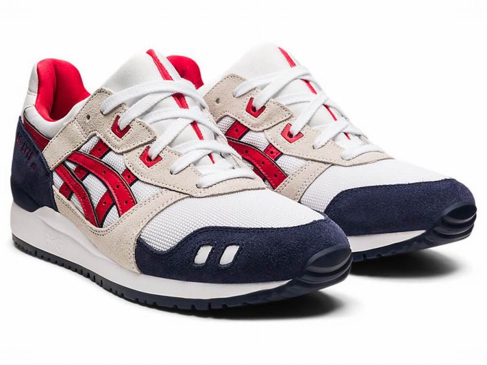 Asics GEL-LYTE III OG Men's Sneakers White / Red | CZB629510