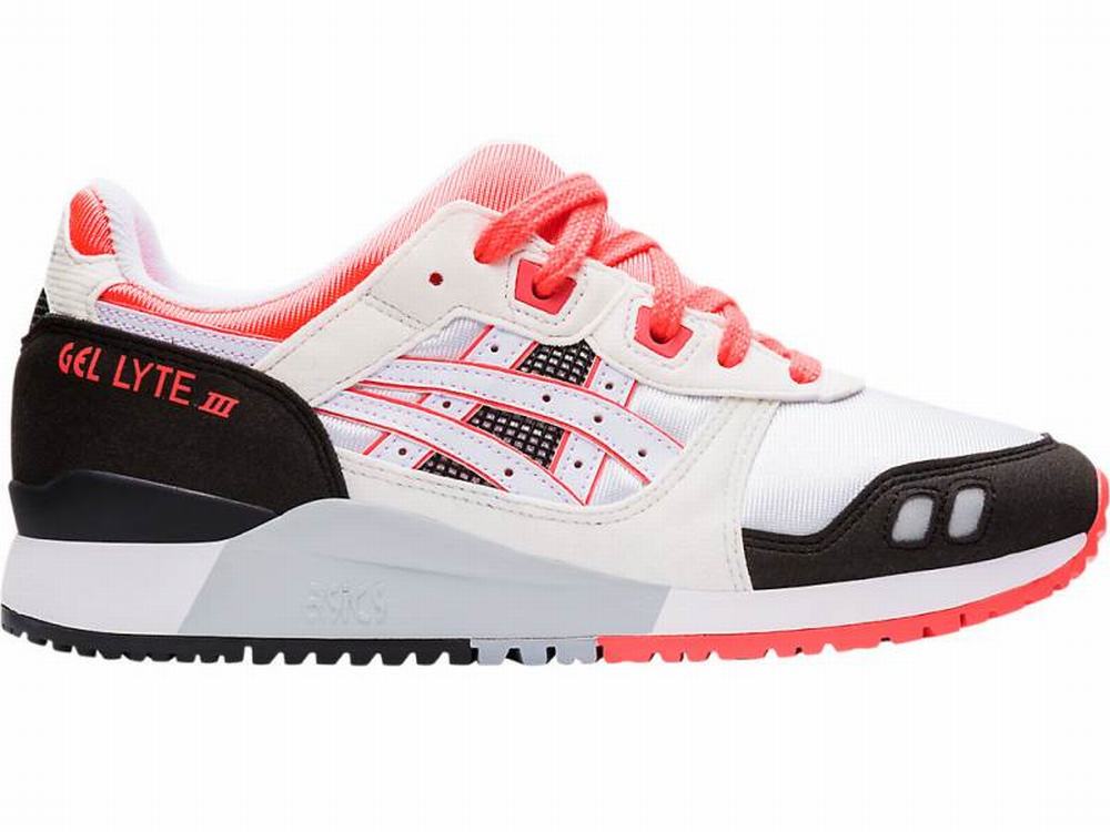 Asics GEL-LYTE III Women's Sneakers White / Coral | FYS976043