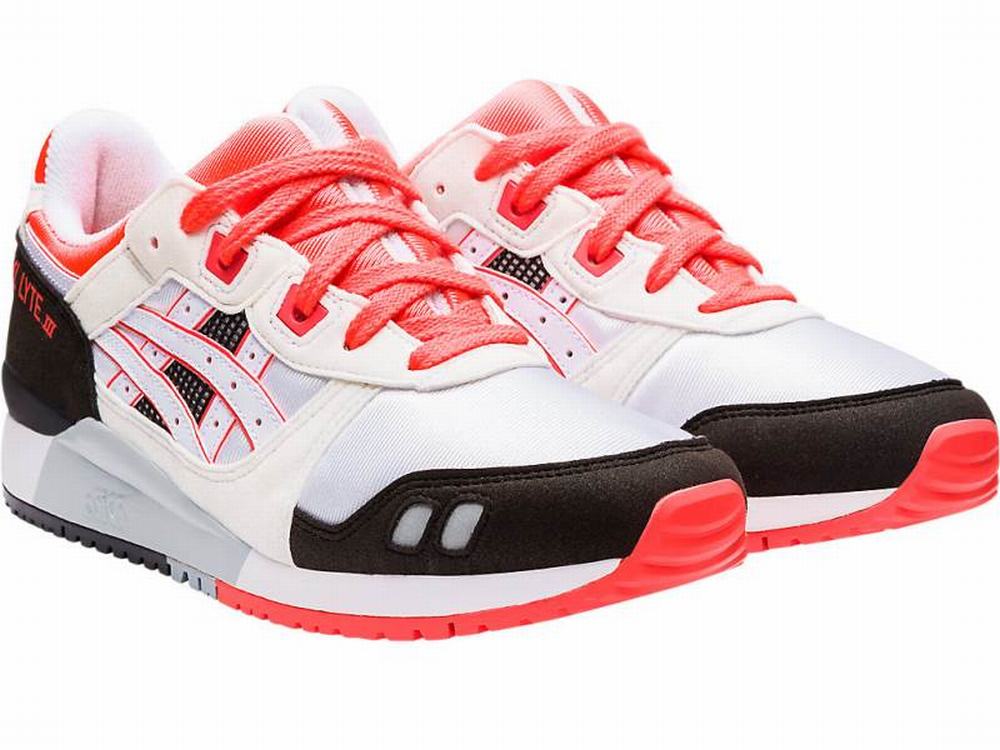 Asics GEL-LYTE III Women's Sneakers White / Coral | FYS976043