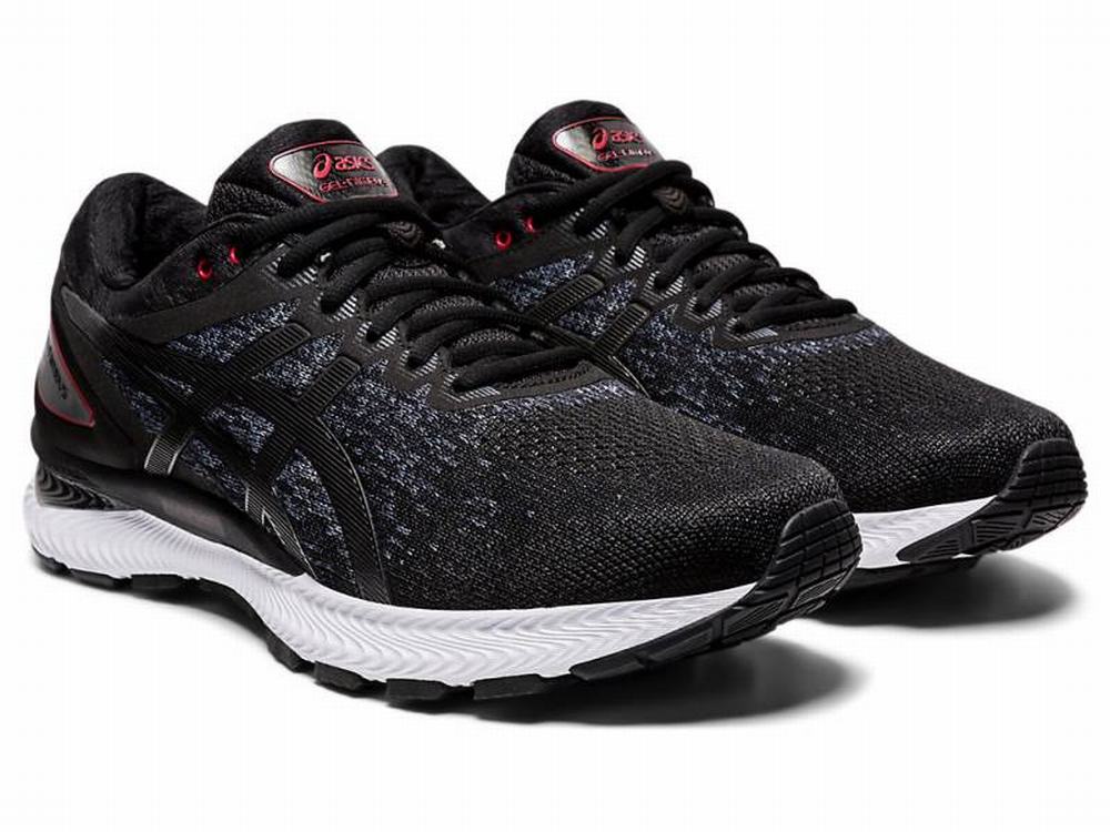 Asics GEL-NIMBUS 22 Knit Men's Running Shoes Black | ETL127349