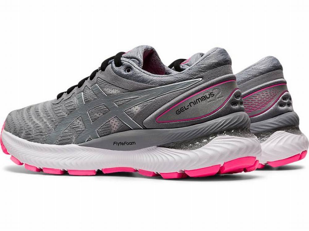 Asics GEL-NIMBUS 22 LITE-SHOW Women's Running Shoes Grey | QXZ503872