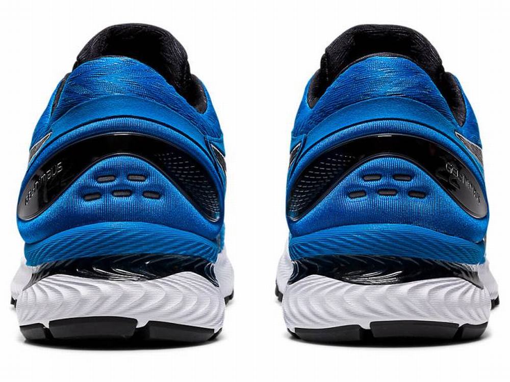 Asics GEL-NIMBUS 22 Men's Running Shoes Black / Blue | FDO482075