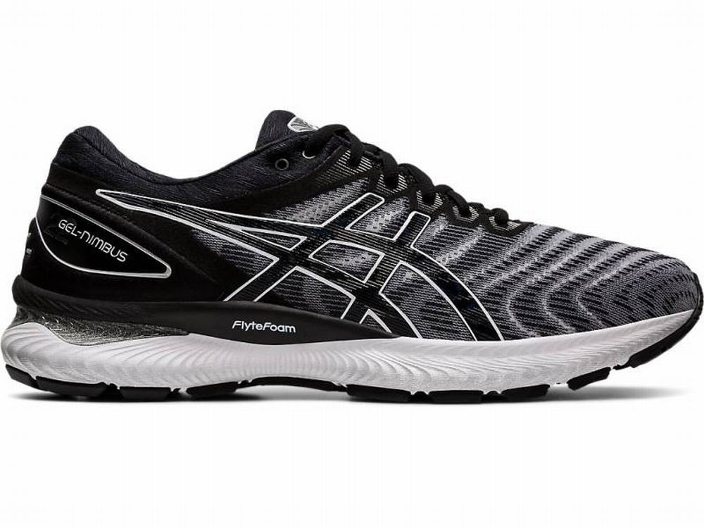 Asics GEL-NIMBUS 22 Men's Running Shoes Black / White | PHX095167