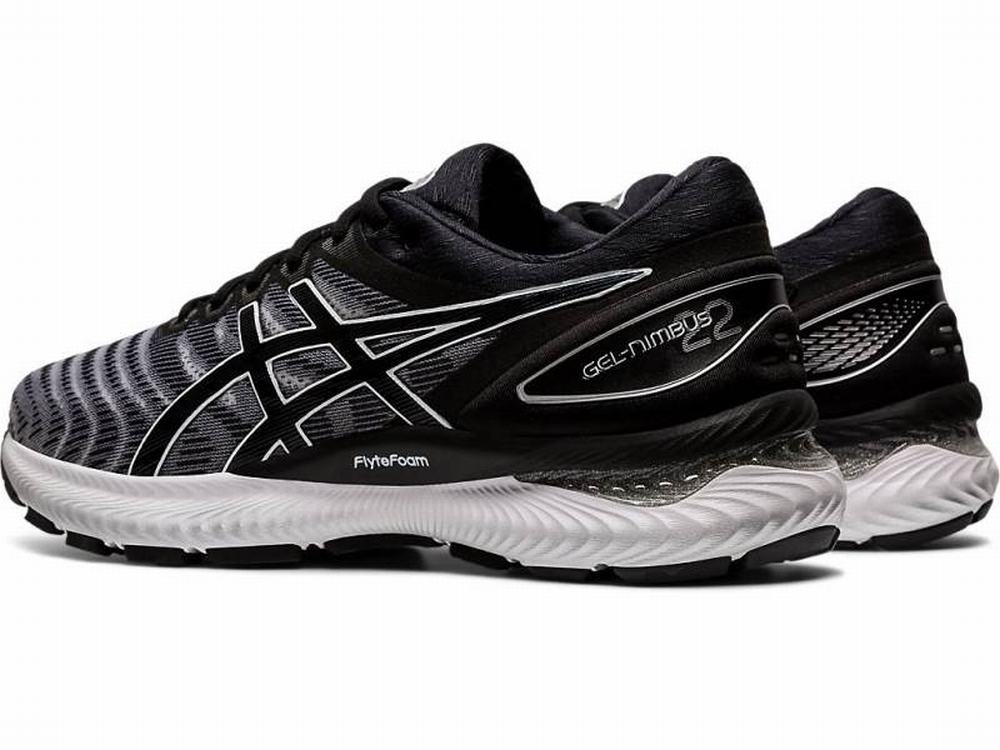 Asics GEL-NIMBUS 22 Men's Running Shoes Black / White | PHX095167