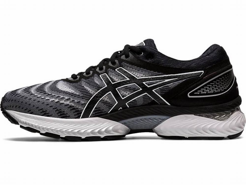 Asics GEL-NIMBUS 22 Men's Running Shoes Black / White | PHX095167