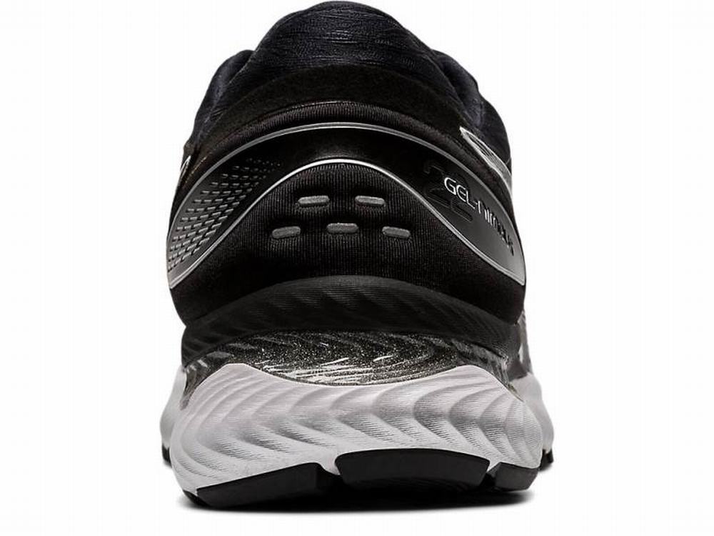 Asics GEL-NIMBUS 22 Men's Running Shoes Black / White | PHX095167