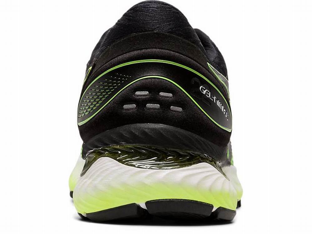 Asics GEL-NIMBUS 22 Men's Running Shoes Black / Yellow | TYK597134