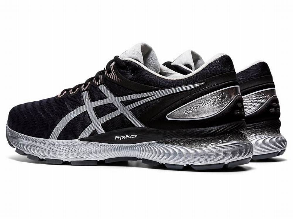 Asics GEL-NIMBUS 22 WM Men's Running Shoes Black / Silver | UBY769415