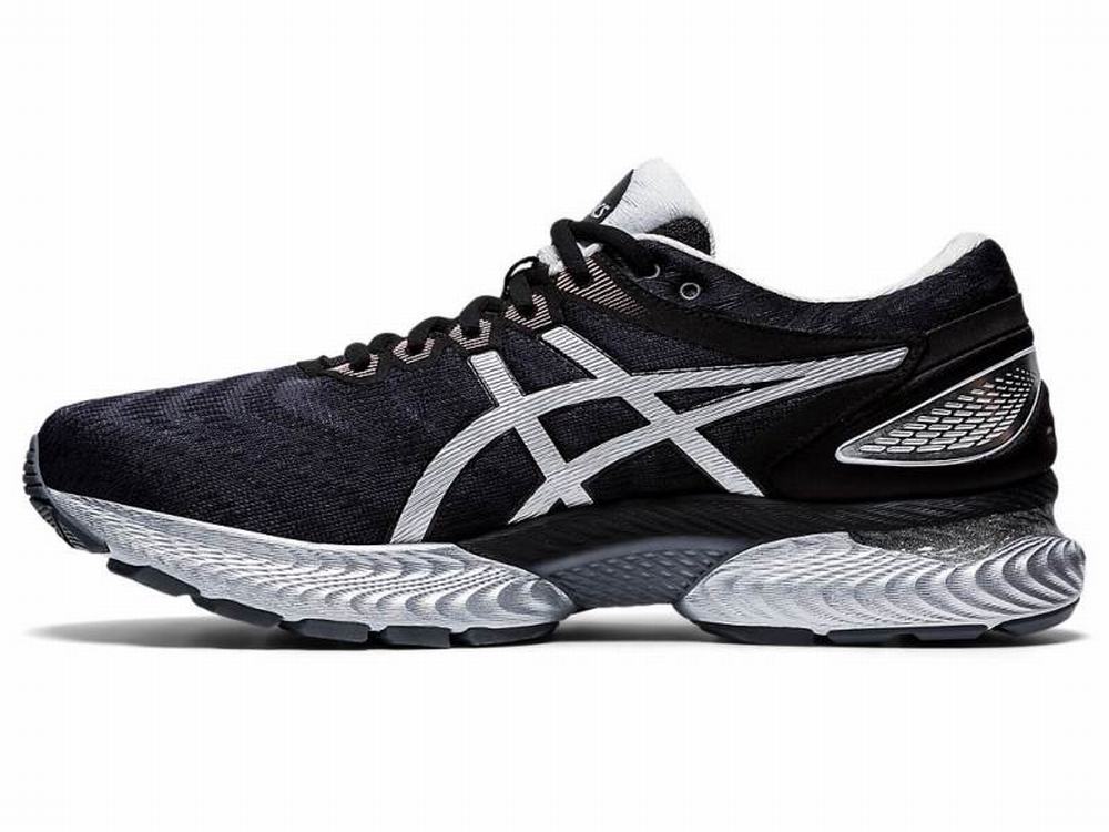 Asics GEL-NIMBUS 22 WM Men's Running Shoes Black / Silver | UBY769415