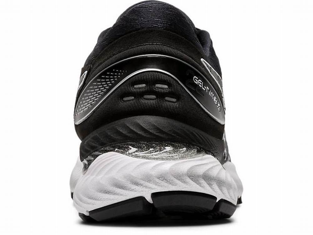 Asics GEL-NIMBUS 22 Women's Running Shoes Black / White | FRV381405