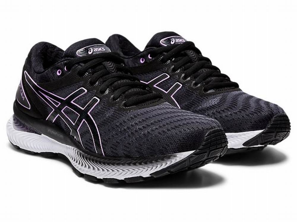 Asics GEL-NIMBUS 22 Women's Running Shoes Black | XKM317250