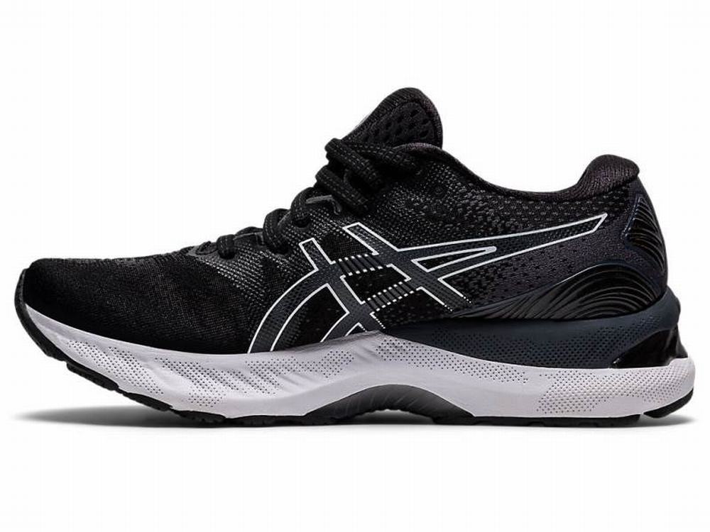 Asics GEL-NIMBUS 23 (D) Women's Running Shoes Black / White | PST193748