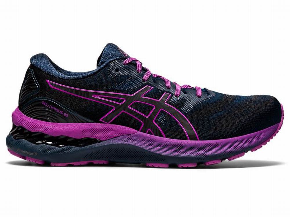 Asics GEL-NIMBUS 23 LITE-SHOW Women\'s Running Shoes Blue | KXH162953