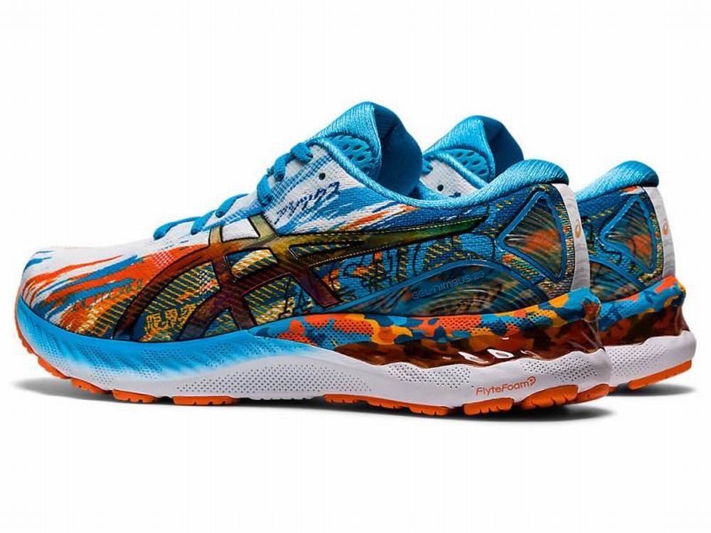 Asics GEL-NIMBUS 23 Men's Running Shoes Gold / Blue / Orange | EHP568302